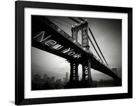 New York Bridge-Blonde Attitude-Framed Art Print