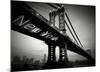 New York Bridge-Blonde Attitude-Mounted Art Print