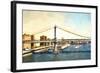 New York Bridge-Philippe Hugonnard-Framed Giclee Print