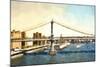 New York Bridge-Philippe Hugonnard-Mounted Giclee Print