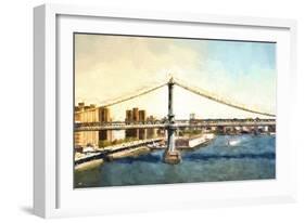 New York Bridge-Philippe Hugonnard-Framed Giclee Print