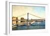 New York Bridge-Philippe Hugonnard-Framed Premium Giclee Print