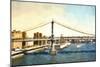 New York Bridge-Philippe Hugonnard-Mounted Premium Giclee Print