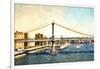 New York Bridge-Philippe Hugonnard-Framed Giclee Print