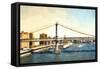 New York Bridge-Philippe Hugonnard-Framed Stretched Canvas