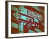 New York Broadway Sign-NaxArt-Framed Art Print