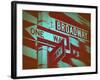 New York Broadway Sign-NaxArt-Framed Art Print