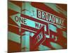 New York Broadway Sign-NaxArt-Mounted Art Print