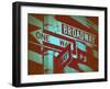 New York Broadway Sign-NaxArt-Framed Art Print