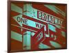 New York Broadway Sign-NaxArt-Framed Art Print