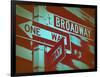 New York Broadway Sign-NaxArt-Framed Art Print