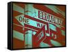 New York Broadway Sign-NaxArt-Framed Stretched Canvas