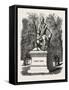 New York: Bronze Statue of Robert Burns, Unvailed in Central Park, October 2Nd, U.S., 1880 1881-null-Framed Stretched Canvas