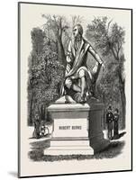 New York: Bronze Statue of Robert Burns, Unvailed in Central Park, October 2Nd, U.S., 1880 1881-null-Mounted Premium Giclee Print