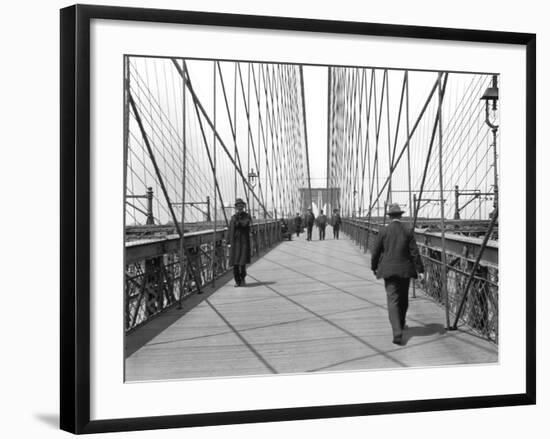 New York, Brooklyn Bridge, 1905-Waldemar Abegg-Framed Giclee Print