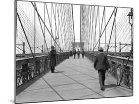 New York, Brooklyn Bridge, 1905-Waldemar Abegg-Mounted Giclee Print