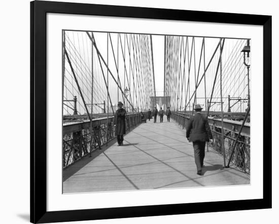 New York, Brooklyn Bridge, 1905-Waldemar Abegg-Framed Giclee Print