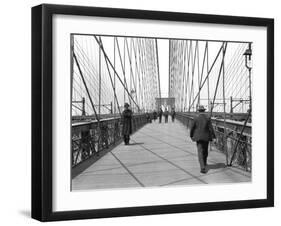 New York, Brooklyn Bridge, 1905-Waldemar Abegg-Framed Giclee Print