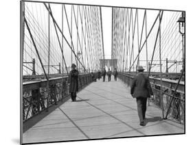 New York, Brooklyn Bridge, 1905-Waldemar Abegg-Mounted Giclee Print