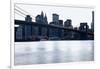 New York, Brooklyn Bridge and Lower Manhattan-Skaya-Framed Premium Photographic Print