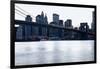 New York, Brooklyn Bridge and Lower Manhattan-Skaya-Framed Premium Photographic Print