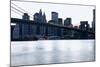 New York, Brooklyn Bridge and Lower Manhattan-Skaya-Mounted Photographic Print