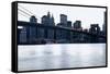 New York, Brooklyn Bridge and Lower Manhattan-Skaya-Framed Stretched Canvas