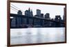 New York, Brooklyn Bridge and Lower Manhattan-Skaya-Framed Photographic Print