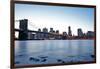 New York, Brooklyn Bridge and Lower Manhattan-Skaya-Framed Photographic Print