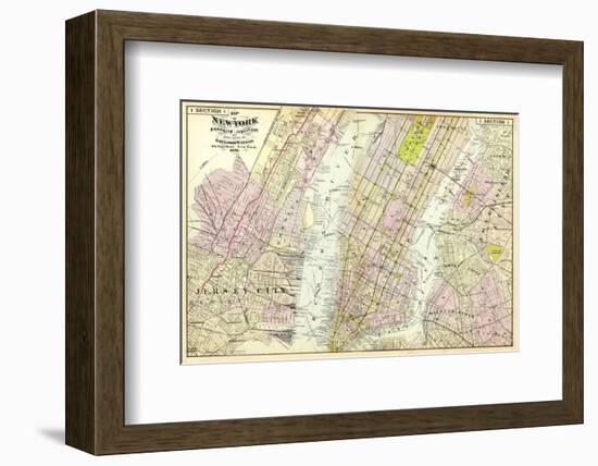 New York, Brooklyn, Jersey City, c.1891-Frederick W^ Beers-Framed Art Print