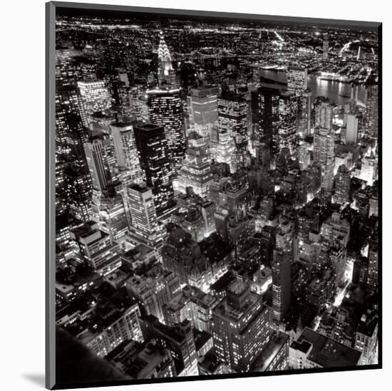 New York by Night-Henri Silberman-Mounted Art Print