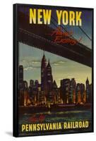 New York by Pennsylvania Railroad-null-Framed Poster