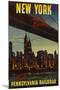 New York by Pennsylvania Railroad-null-Mounted Poster
