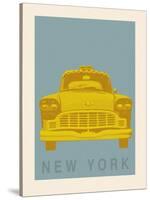 New York - Cab-Ben James-Stretched Canvas