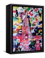 New York Camo-Abstract Graffiti-Framed Stretched Canvas