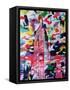 New York Camo-Abstract Graffiti-Framed Stretched Canvas