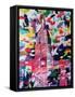 New York Camo-Abstract Graffiti-Framed Stretched Canvas