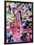 New York Camo-Abstract Graffiti-Framed Giclee Print