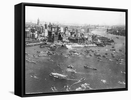 New York Celebration for Lindbergh-null-Framed Stretched Canvas