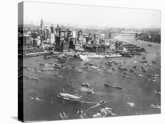 New York Celebration for Lindbergh-null-Stretched Canvas