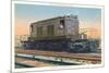 New York Central Lines, Railroad Engine-null-Mounted Art Print