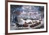 New York: Central Park-Currier & Ives-Framed Giclee Print