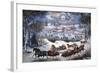 New York: Central Park-Currier & Ives-Framed Giclee Print