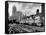 New York Central Passenger Train with a Streamlined Locomotive Leaving Chicago Station-Andreas Feininger-Framed Stretched Canvas