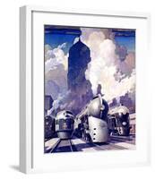 New York, Central Railroad-Leslie Ragan-Framed Giclee Print