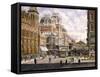 New York: Central Station-Stanton Manolakas-Framed Stretched Canvas