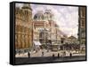 New York: Central Station-Stanton Manolakas-Framed Stretched Canvas