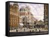 New York: Central Station-Stanton Manolakas-Framed Stretched Canvas