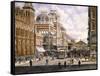 New York: Central Station-Stanton Manolakas-Framed Stretched Canvas