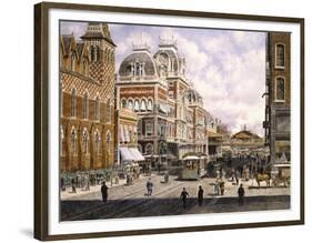 New York: Central Station-Stanton Manolakas-Framed Premium Giclee Print